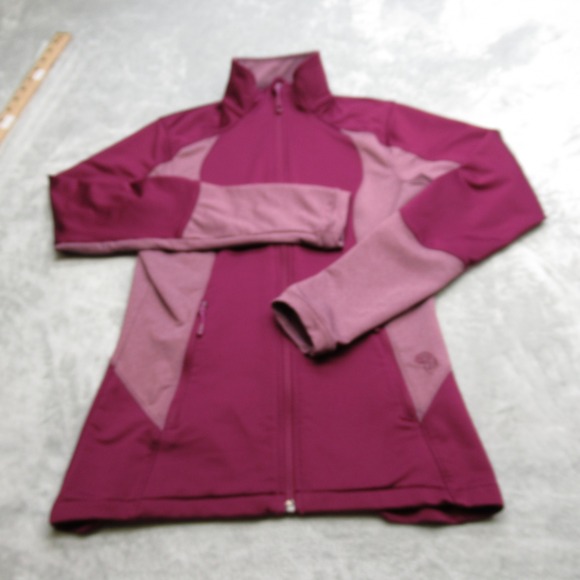 Mountain Hardwear Jacket Women Small Purple FullZip Stretch Yoga Run Lightweight - Picture 1 of 14